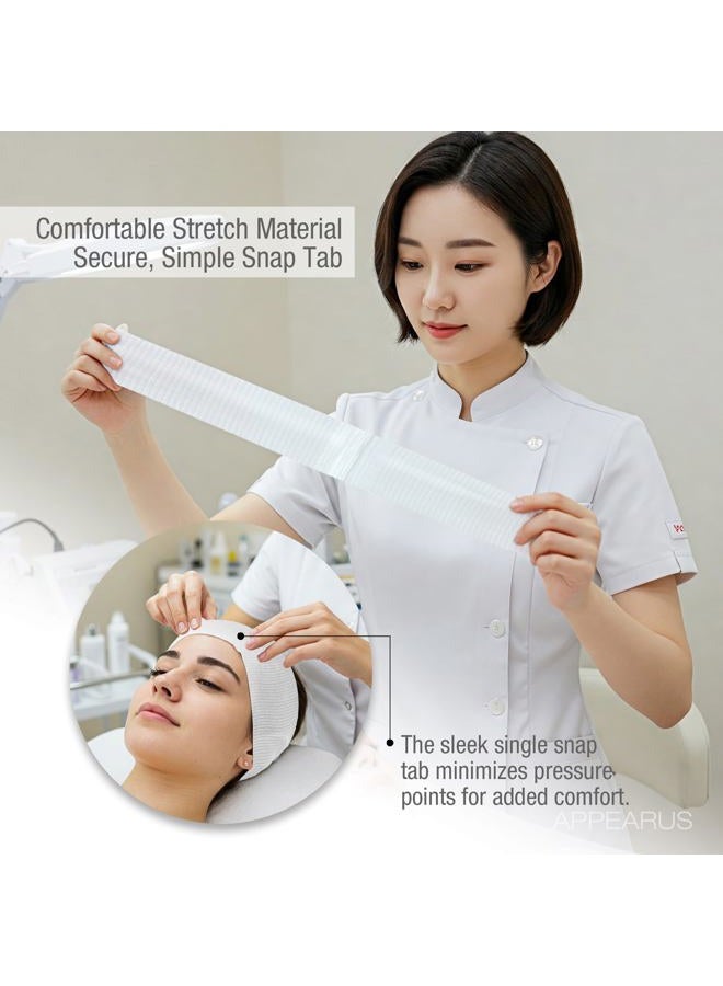 Appearus 50 Ct. Disposable Spa Facial Headbands with Convenient Closure  - Image 3