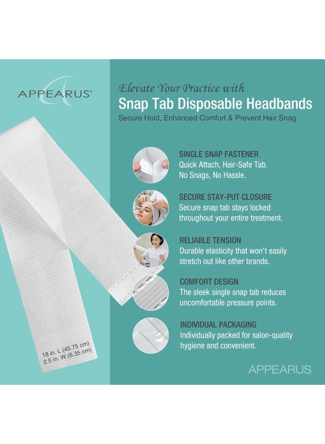 Appearus 50 Ct. Disposable Spa Facial Headbands with Convenient Closure  - Image 2