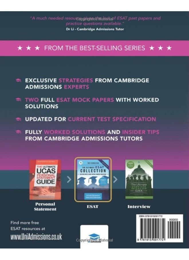 null - ESAT Practice Papers: 2 Full Original Mock Papers, 270 Questions in the style of the ESAT, Detailed Worked Solutions for Every Question, Engineering and Science Admissions Test, UniAdmissions - Image 1