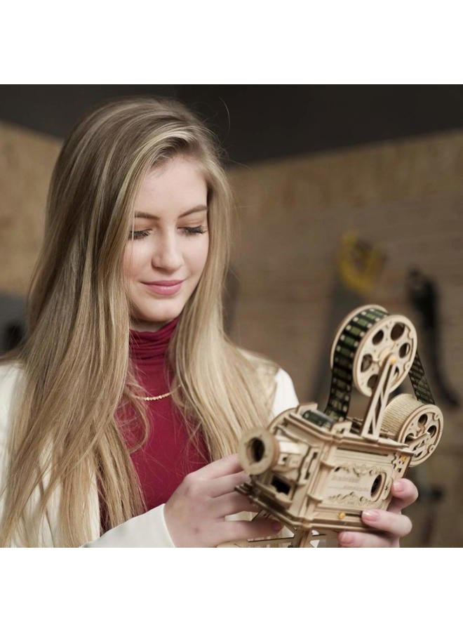 ROKR 3D Wooden Puzzle for Adults Engineering Mechanical Model (Hand-cranked Vitascope) - Image 2