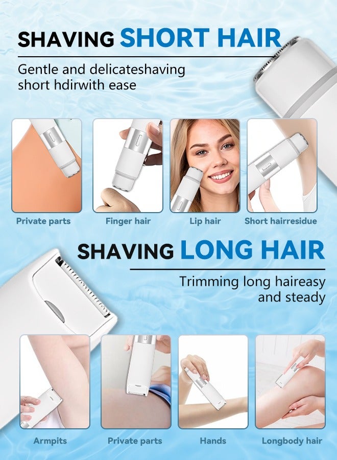 5-in-1 Women's Epilator Set, IPX7 Waterproof Hair Removal Device with 90min Cordless Use, USB Rechargeable, Includes Shaving/Epilating/Trimming/Exfoliating Heads - Image 3