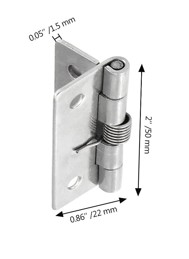 Generic Self-Closing Spring Door Hinges - 2 Inch Set of 4, Automatic Soft Close Hinges for Residential Doors, Easy Install, Durable and Reliable Door Closers  - Image 5