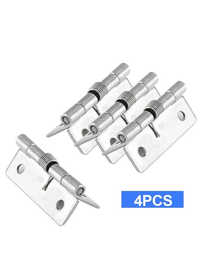 Generic Self-Closing Spring Door Hinges - 2 Inch Set of 4, Automatic Soft Close Hinges for Residential Doors, Easy Install, Durable and Reliable Door Closers  - Image 1