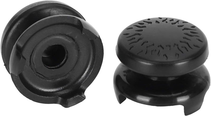 Ashata 2Pcs Thumbstick Extender for Game Consoles, 3D Texture Thumb Grip Stick Joystick Thumbstick for 5 Controller (Black) - Image 5