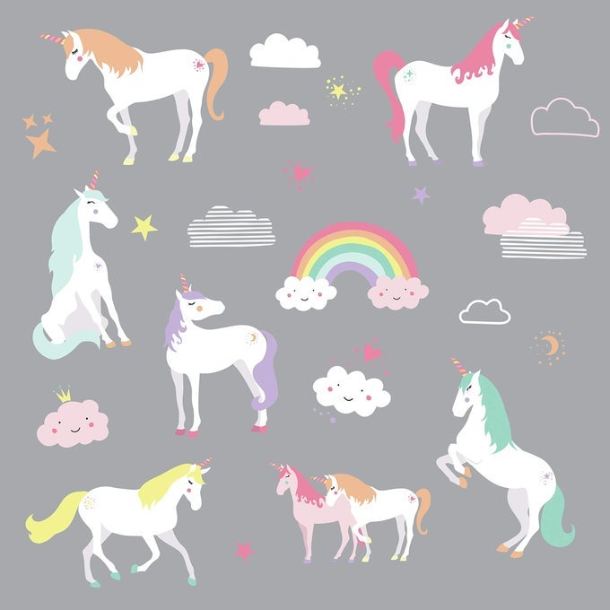 RMK3628SCS UNICORN MAGIC PEEL AND STICK WALL DECALS