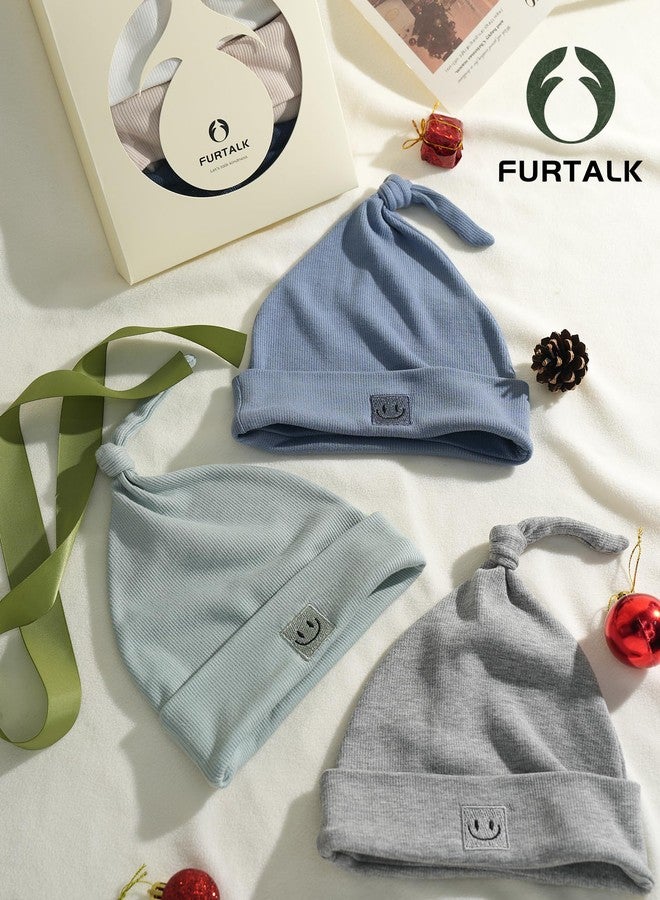 FURTALK Newborn Baby Hats Infant Knot Beanie Soft Boys Girls Caps - Image 5