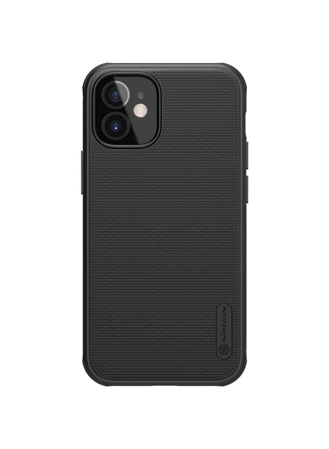 Nillkin Cover Compatible With Apple Iphone 12 Mini (5.4 Inch) Case Super Frosted Shield Hard Phone Cover [ Slim Fit ] [ Designed Case For Iphone 12 Mini (5.4 Inch) ] Black