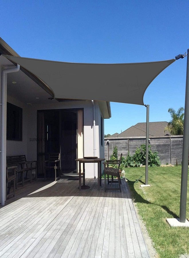 SUNNY GUARD Sun Shade Sail 10' x 13' Rectangle Graphite Grey UV Block Sunshade for Backyard Yard Deck Patio Garden Outdoor Activities and Facility(We Make Custom Size) - Image 1