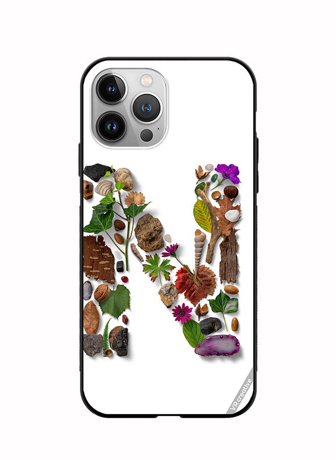 VR CREATIVE - Protective Case Cover For Apple iPhone 11 Pro Alphabet N Design Multicolour - Image 1