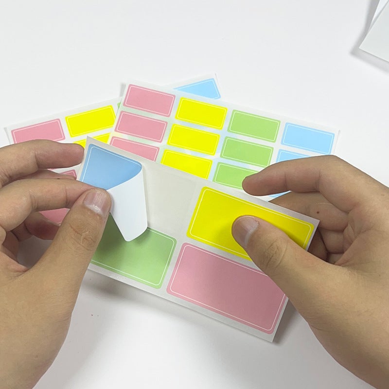 Color Self-Adhesive Label Stickers Waterproof Self-Adhesive Handwriting Name Storage Box Cosmetic Food Classification Mark Stickers - Image 4
