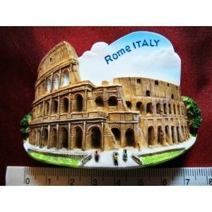 WitnyStore Tiny 3" Roman Colosseum in Rome Italy Magnet - Miniature Hand Made Resin 3D Europe Landmark Tourist Attractions Decorative Refrigerator Fridge Magnets Collectible Souvenirs Gifts - Image 4