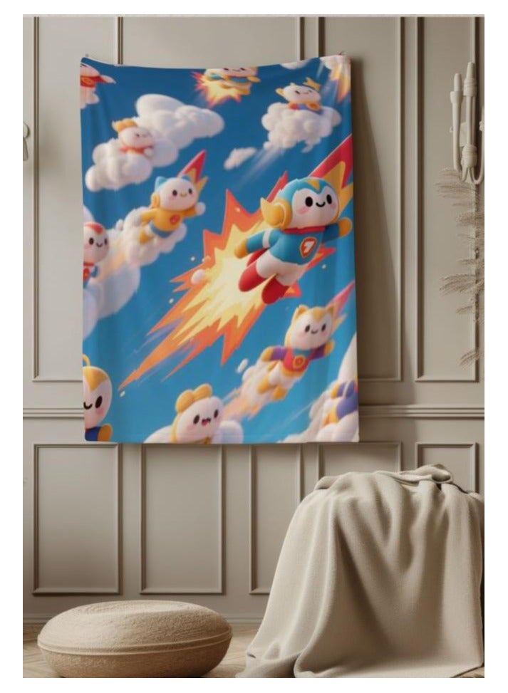 general Children's or student cartoon flannel thin blanket (warm and comfortable, suitable for sleep, games) 100cm*150cm - Image 4