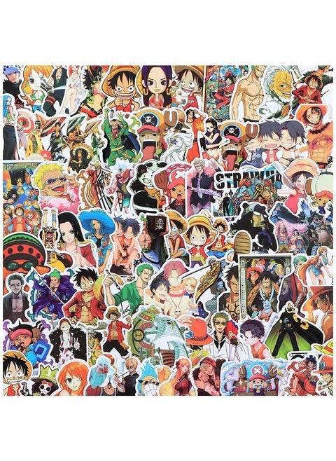 120 sheets of unique One Piece waterproof decorative stickers
