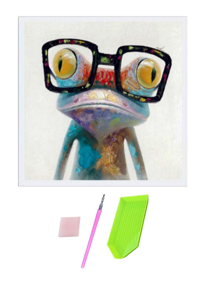 NIBEMINENT Premium Full Drill DIY Diamond Painting Kit Black/Green/Yellow - Image 1