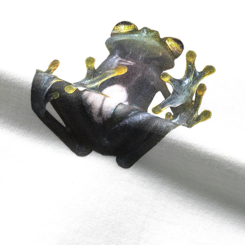 W P.S New Frog 3D three-dimensional printing fashion brand men's fashion ins All-match loose short sleeve men's and women's T-shirt tee - Image 5