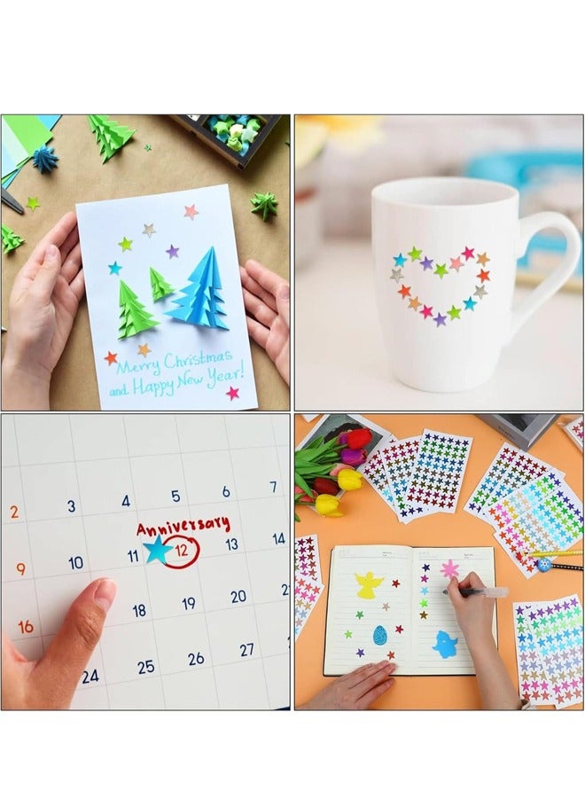 2700 Pcs Star Stickers, Small Foil Star Sticker Kid Star Stickers Colorful Self Adhesive Star Stickers for Paper Notebook, Journal, Teachers Supplies for Kids Students Reward - Image 5