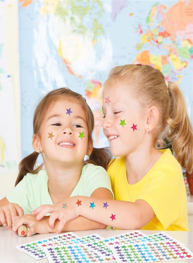 2700 Pcs Star Stickers, Small Foil Star Sticker Kid Star Stickers Colorful Self Adhesive Star Stickers for Paper Notebook, Journal, Teachers Supplies for Kids Students Reward - Image 3