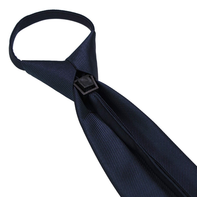 JEMYGINS Navy Blue Pre-tied Tie Adjustable Necktie for Business and Wedding (5) - Image 3
