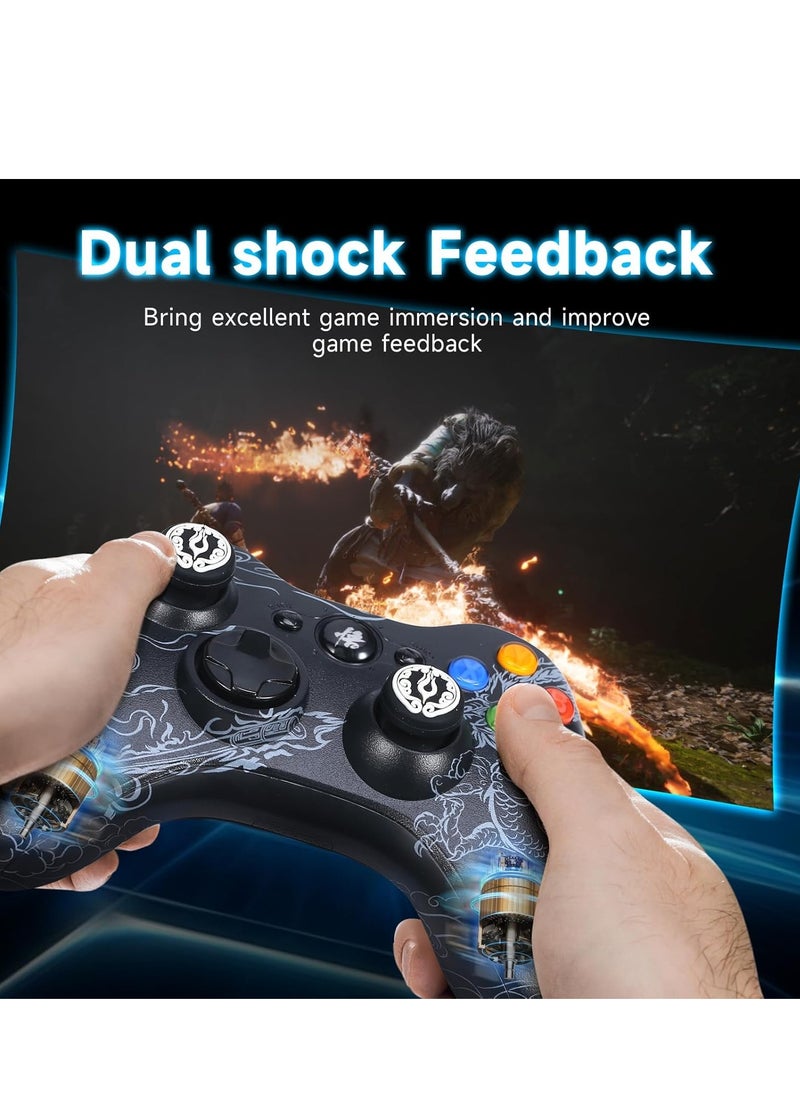 AirYoung - Black Myth Wukong Controller for Gaming, Wired Controller Compatible with Microsoft PC Windows 10/11, Wired Gaming Controller with Good Grip 3D Joystick(Black) - Image 1