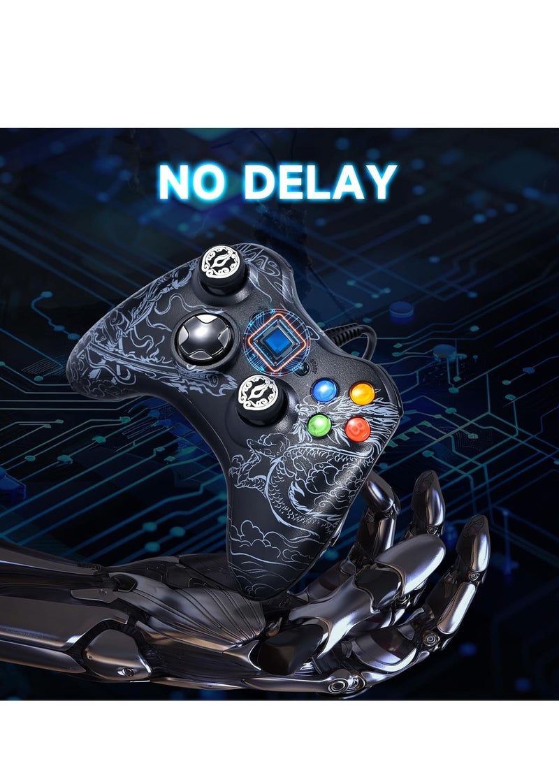 AirYoung - Black Myth Wukong Controller for Gaming, Wired Controller Compatible with Microsoft PC Windows 10/11, Wired Gaming Controller with Good Grip 3D Joystick(Black) - Image 1