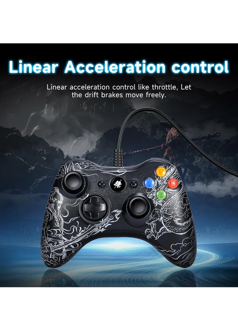 AirYoung - Black Myth Wukong Controller for Gaming, Wired Controller Compatible with Microsoft PC Windows 10/11, Wired Gaming Controller with Good Grip 3D Joystick(Black) - Image 1