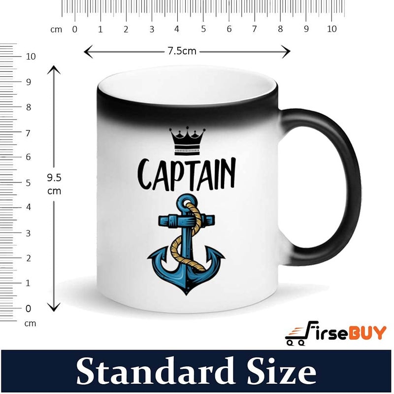 FirseBUY Magic Mug for Him Captain Anchor Printed Ceramic Coffee Cup Gift for Men - Image 4