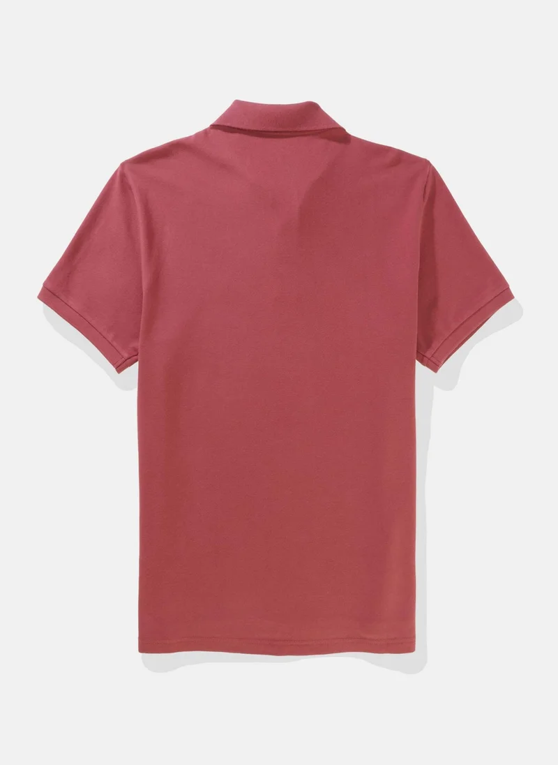 American Eagle Logo Deatiled Short Sleeve  Polo Shirt