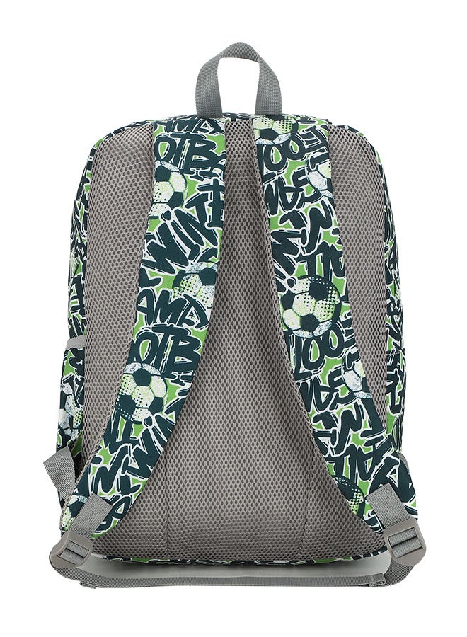 CUBS Football Print Waterproof Kids 28L Backpack with zip closure Ideal for 6-12 years age group, Compatible with 15" Laptop - Image 3