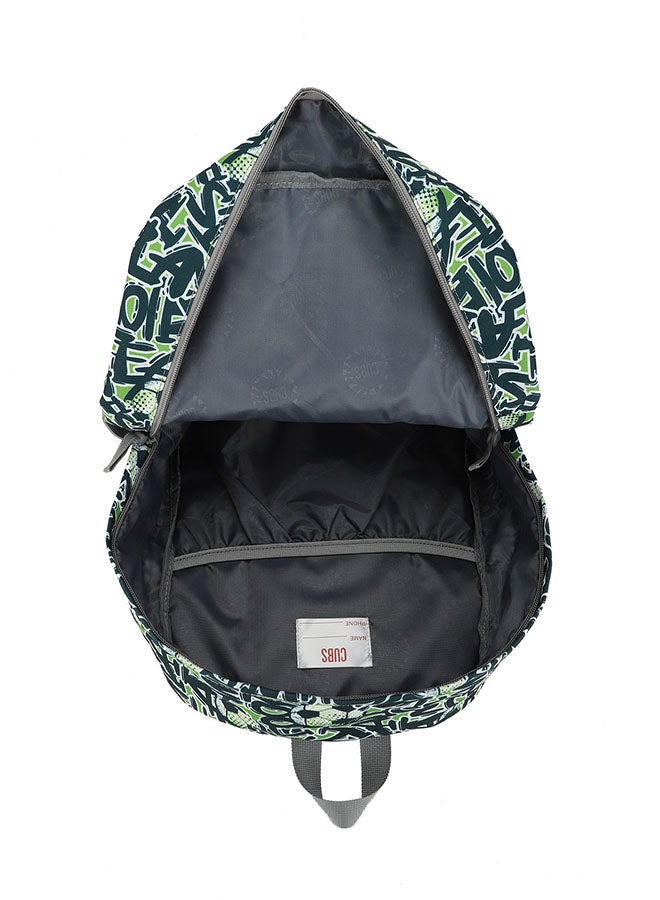 CUBS Football Print Waterproof Kids 28L Backpack with zip closure Ideal for 6-12 years age group, Compatible with 15" Laptop - Image 4