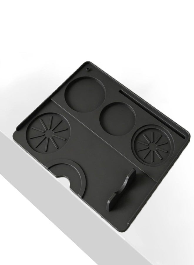 ZJSTRO Espresso Tamping Mat, Tamper Mat for Espresso Machine Acceessories, Food Grade Silicone,9.84''x7.87'' Waterproof Heat Resistant Easy to Clean - Image 1