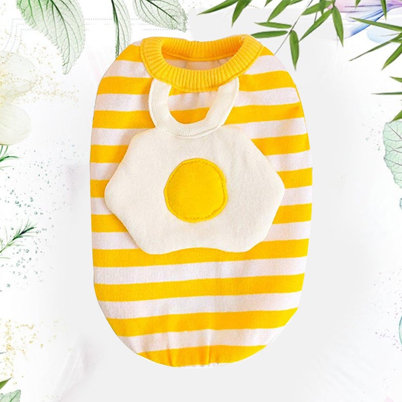 Spring Pet Clothes Striped Vest Dog Clothes Pet Supplies Accessories for Dog Pet Size XL Yellow - Image 1