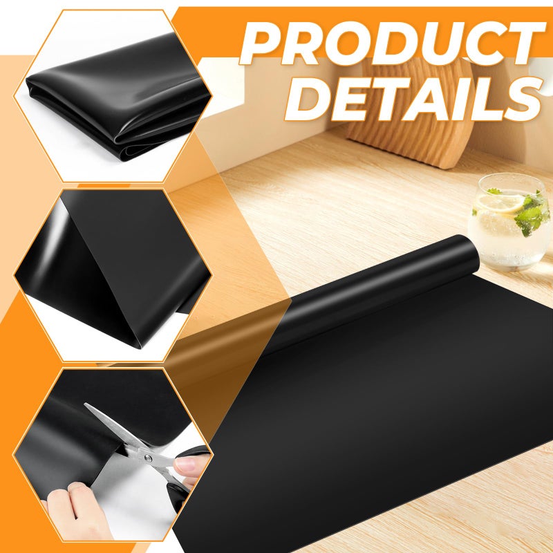 VOKOY Large Silicone Mat for Crafts, 36"x24", Extra Large Silicone Mats,Thick Black Silicone Mat for Kitchen Countertop, Heat-resistant Washable Large Silicone Pastry Mat for Crafts Painting Baking - Image 4