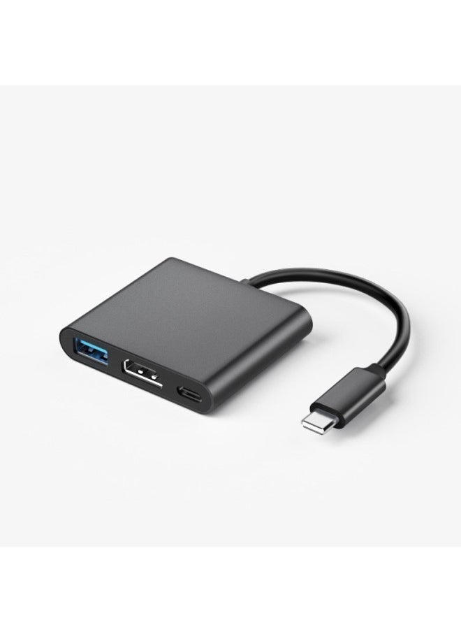 Generic - Type-c3.1 To Hdmi Hub Pd Three-in-one With PD Power Supply Support 4K60HZ Type-c To USB3.-Colour:Silver - Image 1