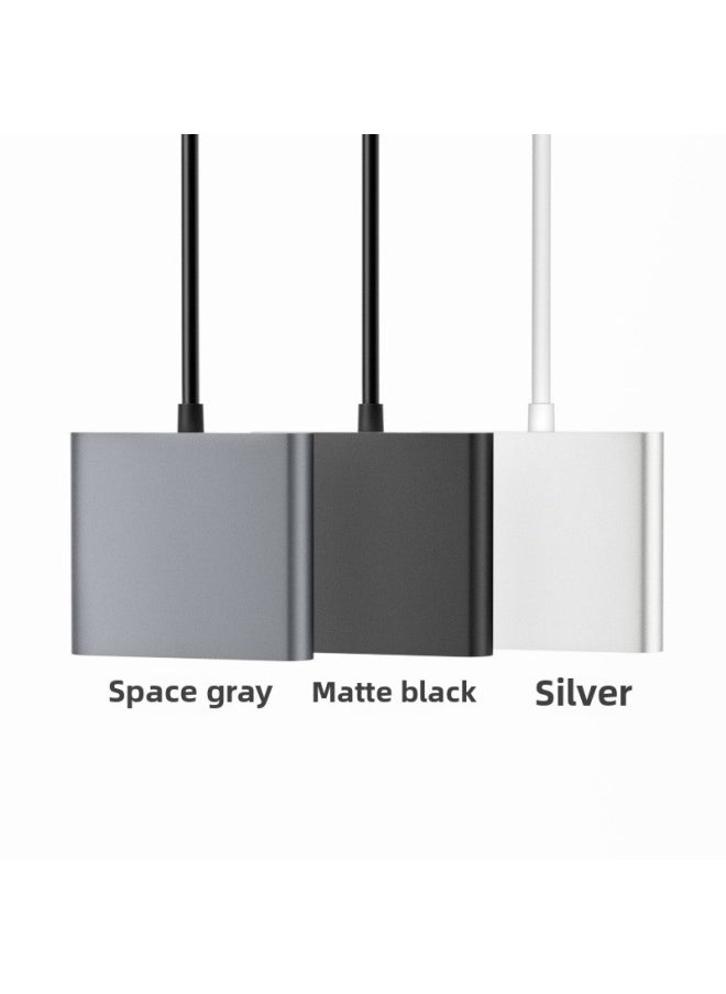 Generic - Type-c3.1 To Hdmi Hub Pd Three-in-one With PD Power Supply Support 4K60HZ Type-c To USB3.-Colour:Silver - Image 1