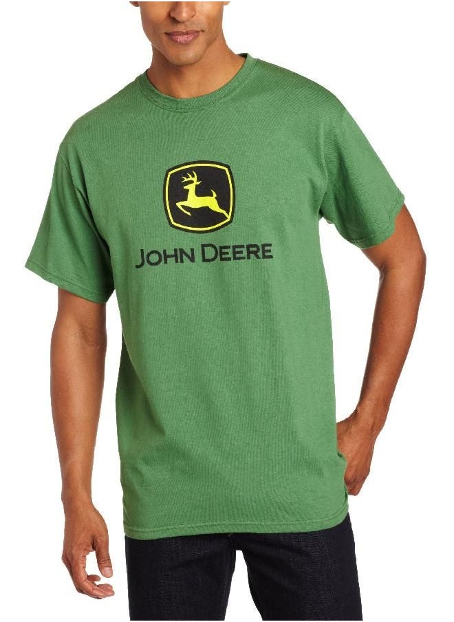 John Deere - John Deere Logo T-Shirt- Men's- John Deere Green, Medium - Image 1