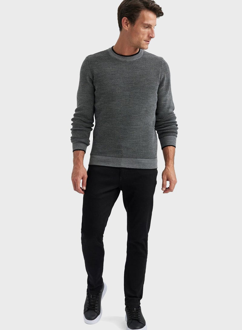 DeFacto Crew Neck Knitted Sweater - Image 3