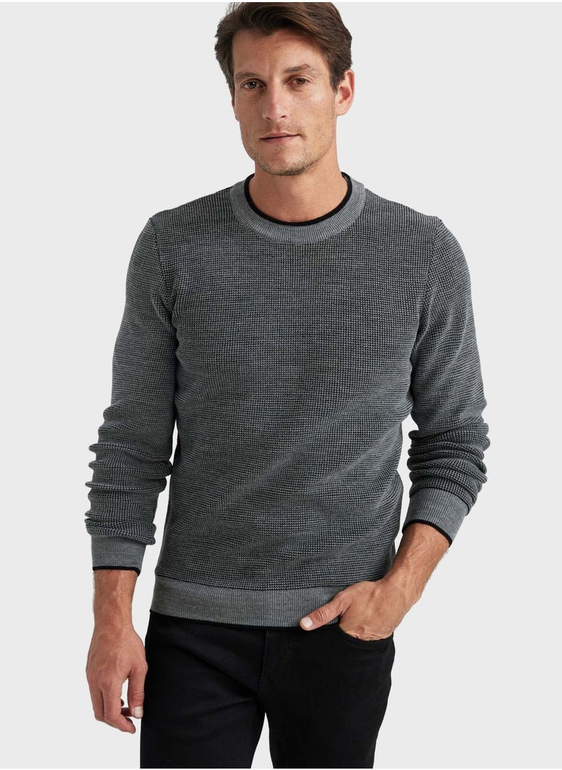 Crew Neck Knitted Sweater - pzsku/Z306AF3B050EED7BF65AAZ/45/_/1699983141/9632335c-f546-437f-82d7-598ceb32d36d