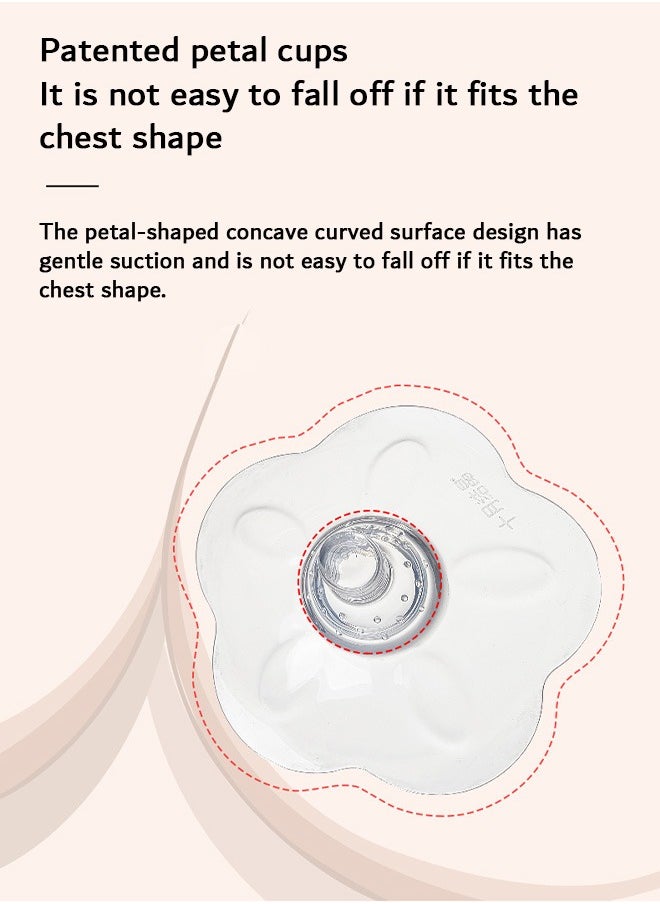 FIRSTAR - 2 Pcs Contact Nipple Shields, Ultra-Thin and Super-Soft Food-Grade Silicone Nipple Extender - Image 1