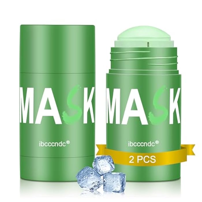 Lisara Green Tea Face Mask Stick for Face, Blackhead Remover with Green Tea Extract, Poreless Deep Cleanse Mask Stick For Purifying, Moisturizing, Oil Control Reduce For Women and Men,All Skin Types,2 Pieces - Image 1