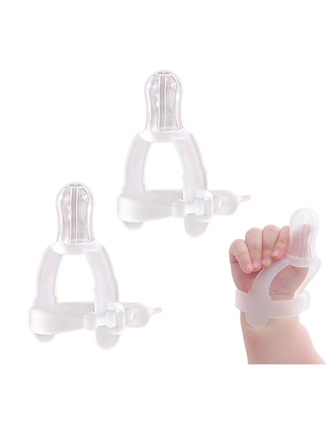 Stop Thumb Sucking for Kids 2-4, Thumb Guard for Thumb Sucking,Deterrent Finger Sucking Prevention (White) - Image 1