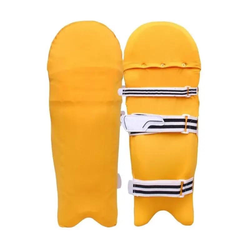Raisons ® Cricket Leg Guard Pad Skin - Cover/Outer Skin (1 Pair Yellow) - Image 2
