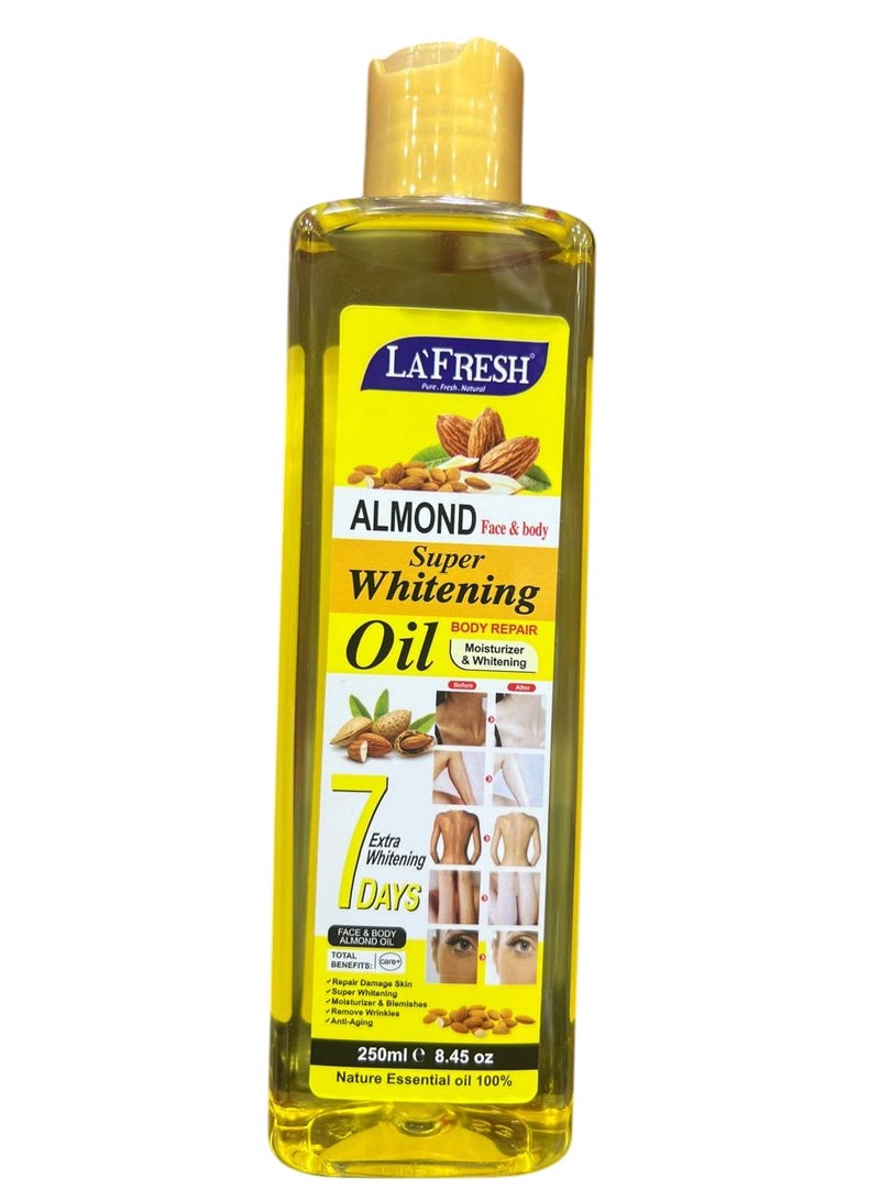 LA FRESH Almond Super Whitening Oil 250 ml