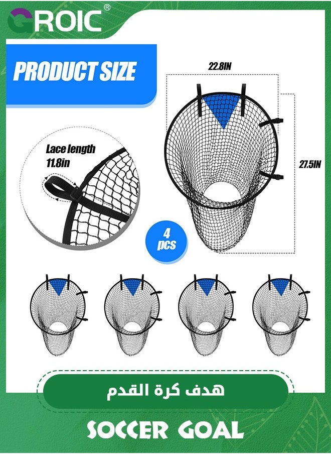 GROIC - 2PCS Soccer Training Net ,Soccer Training Target,Corner Soccer Train Goal,Soccer Top Bins with Highlighted Scoring Zones for Ball Football Shooting Accuracy Practice Equipment Trainer - Image 1