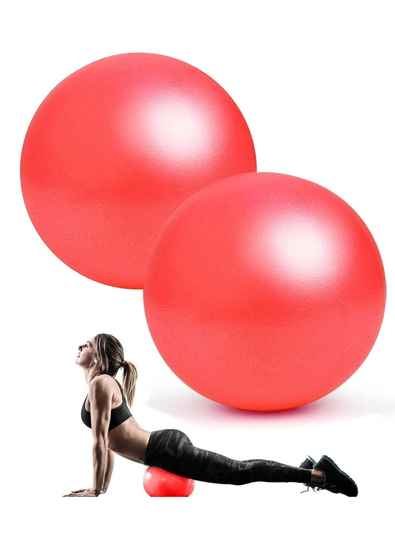 Nariele 2Pcs Small Pilates Ball Therapy Ball Mini Workout Ball Core Ball 9 Inch Small Exercise Ball Mini Bender Ball Pilates Yoga Workout Bender Core Training and Physical Therapy - Image 1