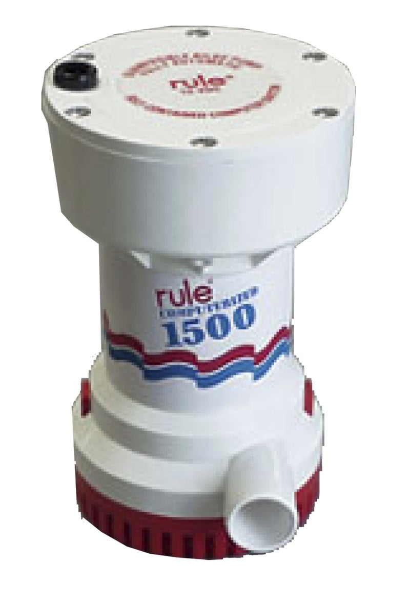 Rule 51S Marine Rule 1500 Automatic Bilge Pump (12-Volt),White/Red - Image 4