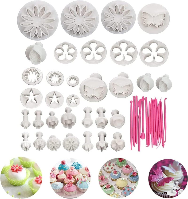 ALMEKAQUZ 47 PCS Fondant Cutters Tools Set for Cake Decorating - Image 1