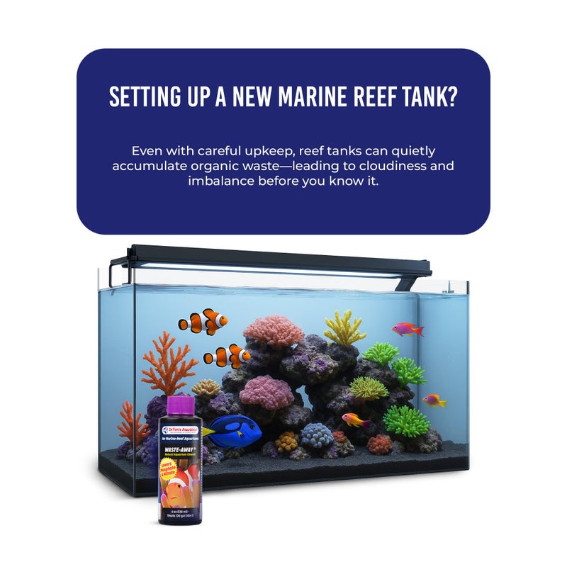 DrTim's Aquatics Dr.Timâ€™s Aquatics Waste-Away Natural Aquarium Cleaner â€“ 4 oz â€“ Sludge Busting Formula for Saltwater & Freshwater Tanks â€“ Improves Circulation, Breaks Down Hidden Organic Waste - Image 2