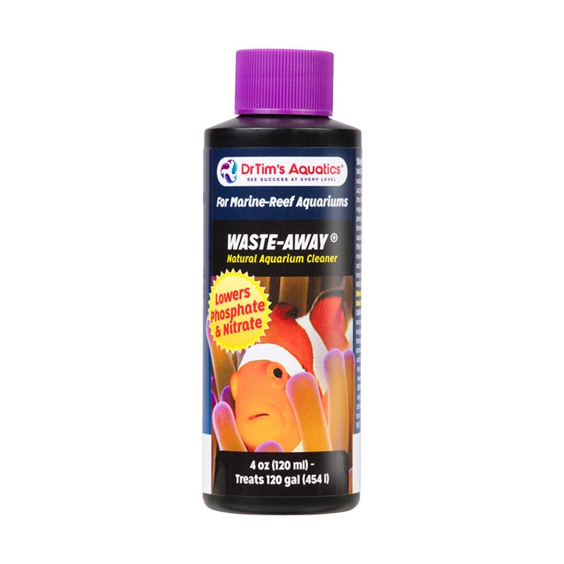 DrTim's Aquatics Dr.Timâ€™s Aquatics Waste-Away Natural Aquarium Cleaner â€“ 4 oz â€“ Sludge Busting Formula for Saltwater & Freshwater Tanks â€“ Improves Circulation, Breaks Down Hidden Organic Waste - Image 1