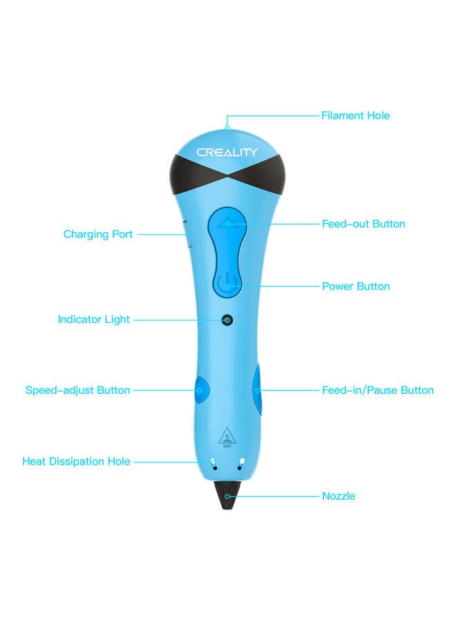 Creality 3D Original 3D Printing Pen Blue - Image 2