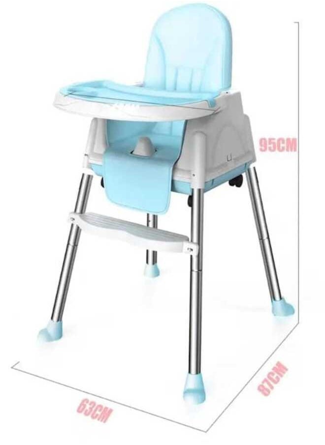 Fold down clearance high chair